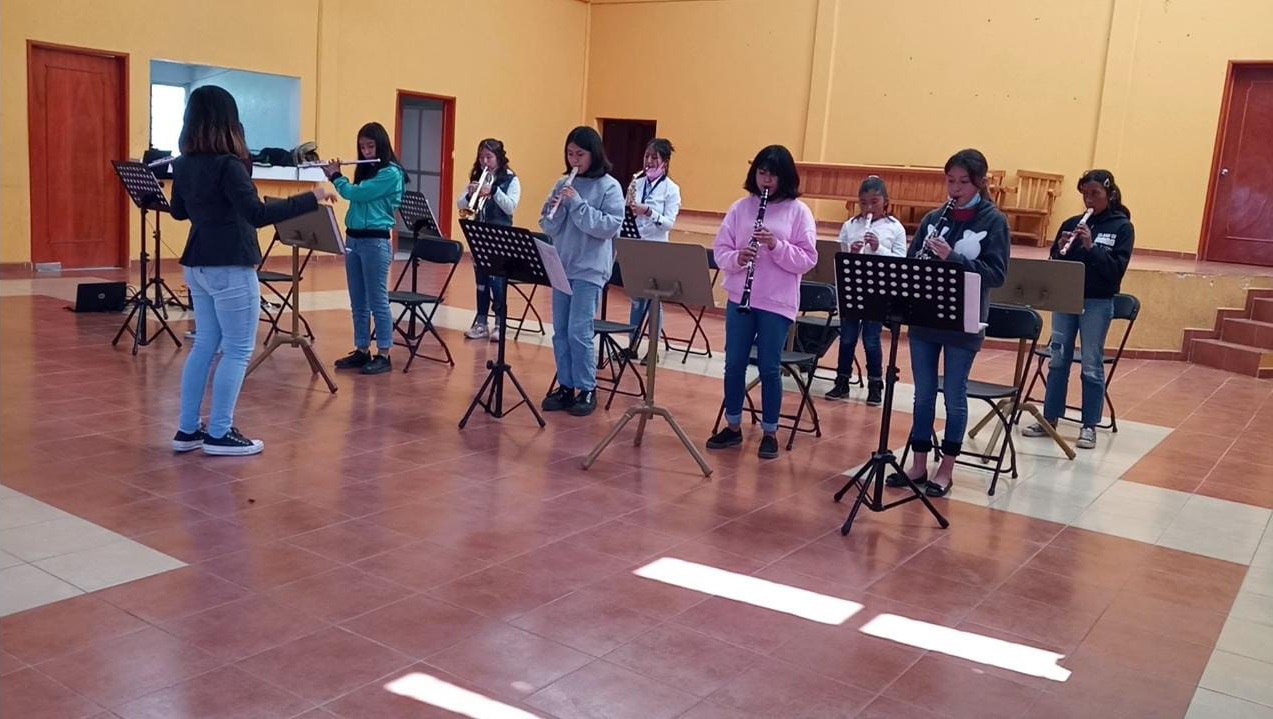 Musical training at Rincón de Guadalupe